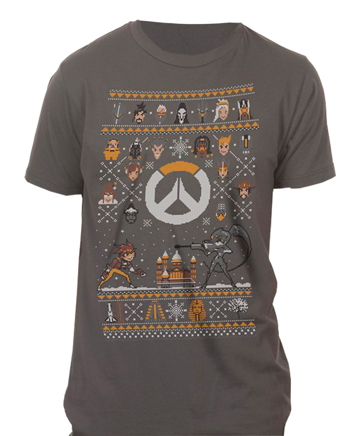 PLAYERA OVERWATCH HOLIDAY SWEATER GRIS XGRANDE
