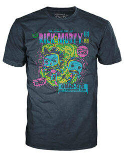 PLAYERA POP RICK AND MORTY AZUL MARINO CHICA