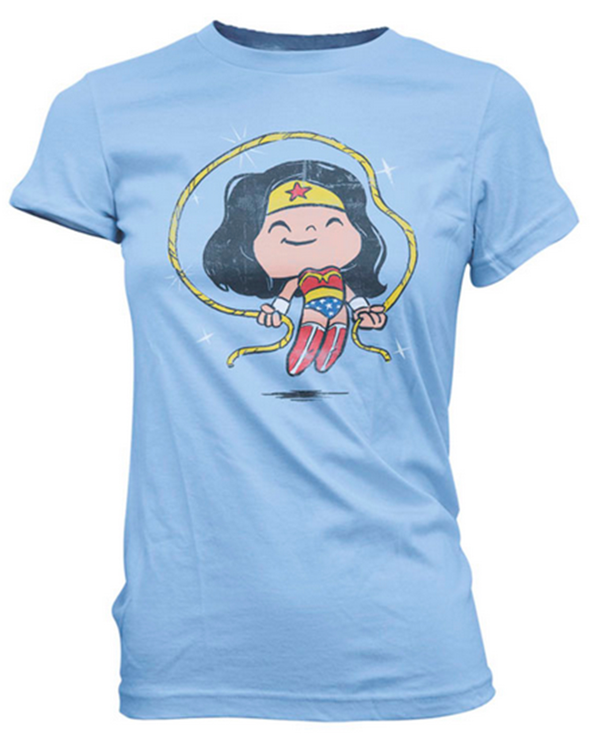 PLAYERA POP WONDER WOMAN AZUL CHICA