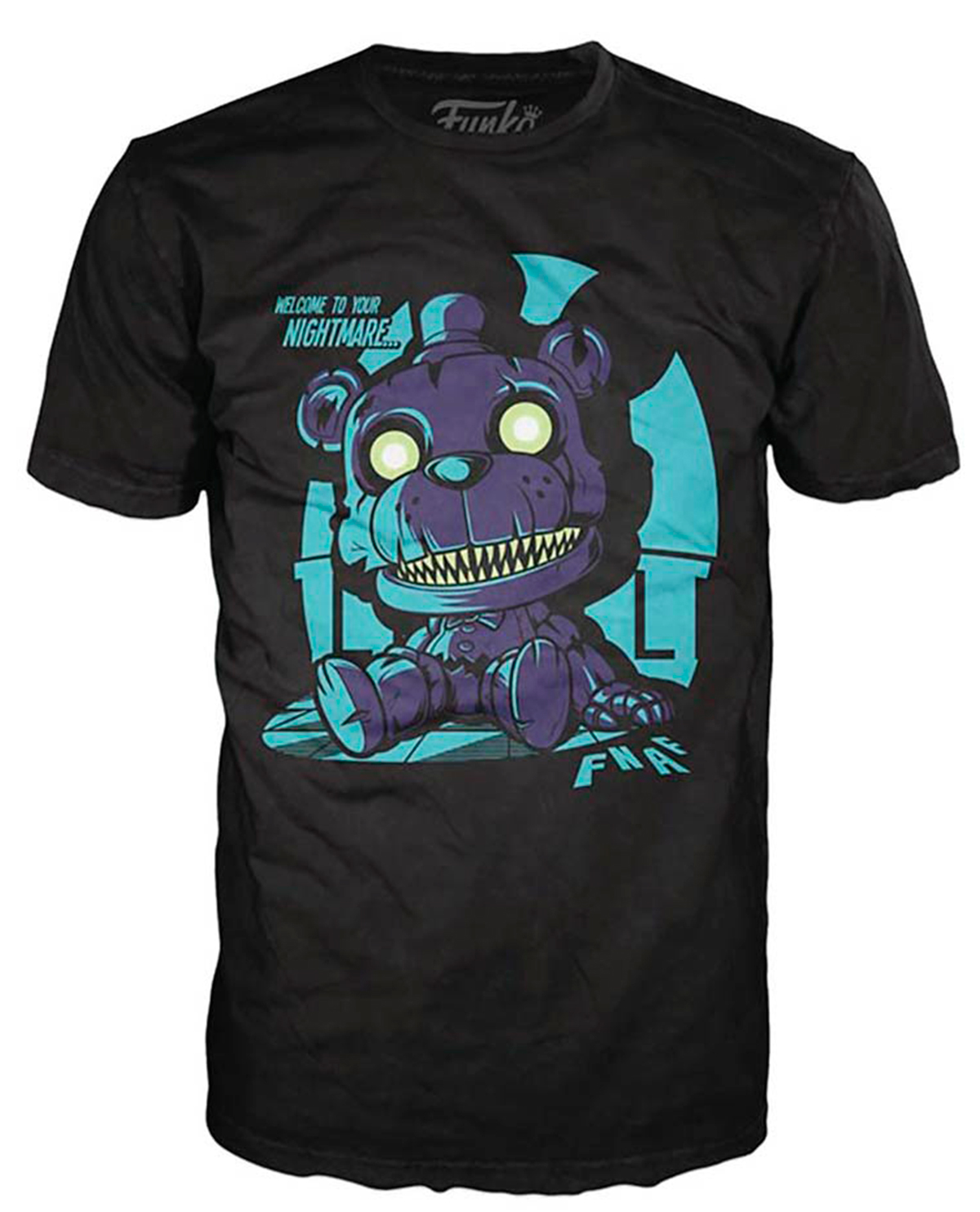 PLAYERA POP FIVE NIGHTS AT FREDDYS NEGRA MEDIANA