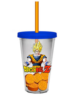 VASO DE PLASTICO DRAGON BALL Z GOKU SUPER SAIYAN