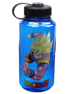 TERMO DE PLASTICO DRAGON BALL Z GOKU SUPER SAIYAN AZUL