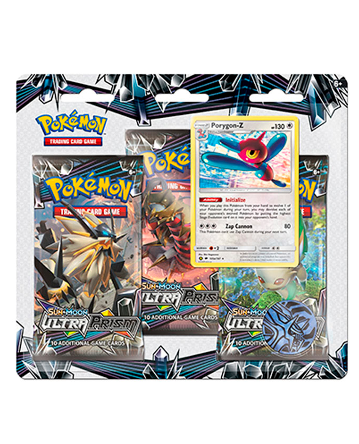 TRIPLE SOBRE POKEMON TRADING CARD GAME SUN AND MOON ULTRA PRISM PORYGON Z