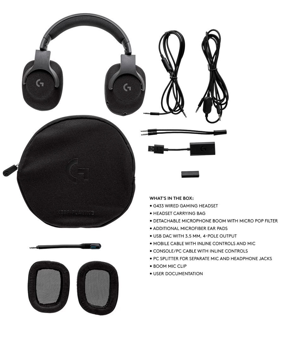 HEADSET PC LOGITECH G433 NEGRO - Image 2