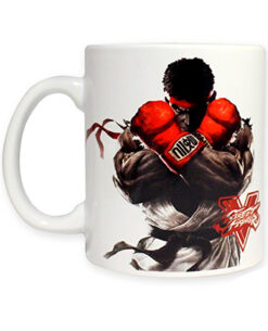 TAZA DE CERAMICA STREET FIGHTER V BLANCA