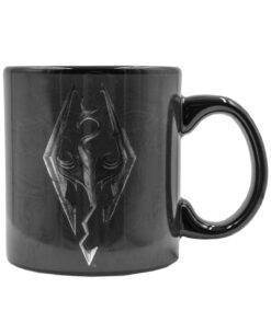 TAZA DE CERAMICA SKYRIM LOGO NEGRA