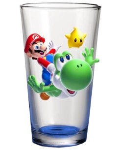 VASO DE VIDRIO SUPER MARIO GALAXY 2