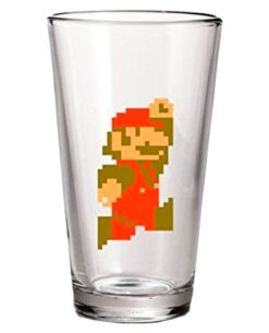 CONJUNTO DE VASOS DE VIDRIO SUPER MARIO AND BOWSER