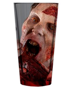 VASO DE VIDRIO THE WALKING DEAD ZOMBIE COMIENDO