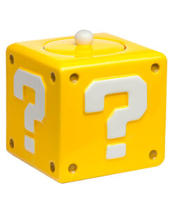 GALLETERO DE CERAMICA SUPER MARIO QUESTION BLOCK