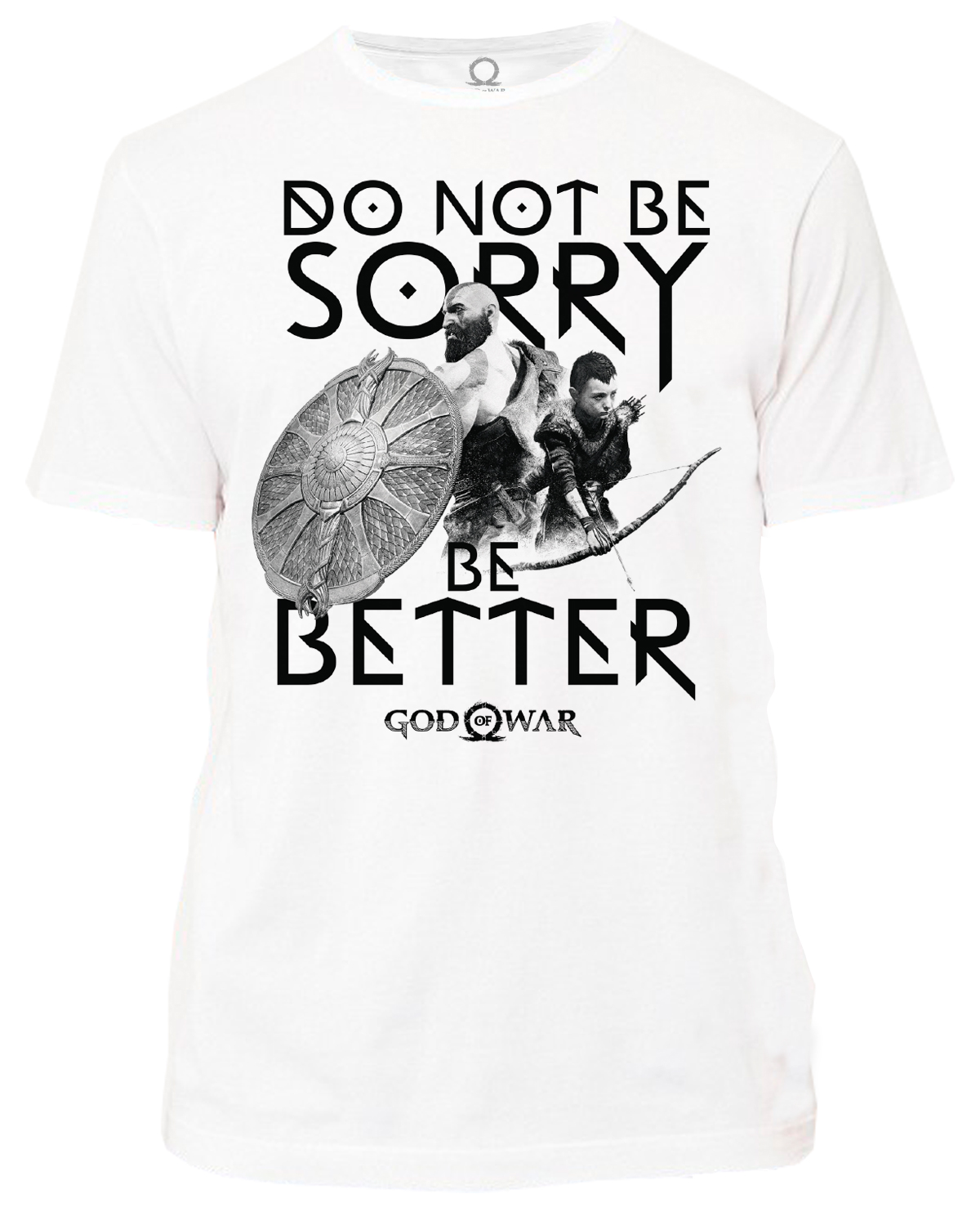 PLAYERA GOD OF WAR DO NOT BE SORRY BLANCA MEDIANA