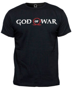PLAYERA GOD OF WAR LOGO HORIZONTAL NEGRA CHICA