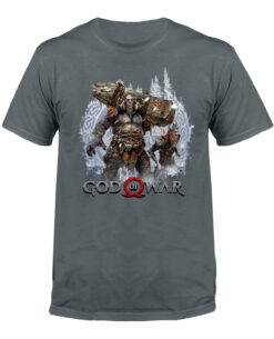 PLAYERA GOD OF WAR TROLL GRIS CHICA
