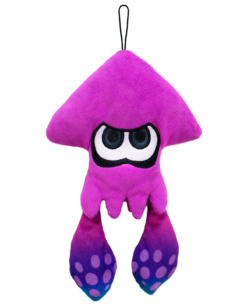 PELUCHE SPLATOON INKLING SQUID MORADO 23 CM