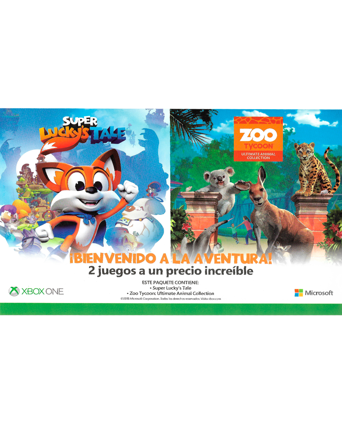 PAQUETE SUPER LUCKYS TALE Y ZOO TYCOON ULTIMATE ANIMAL COLLECTION - Image 3