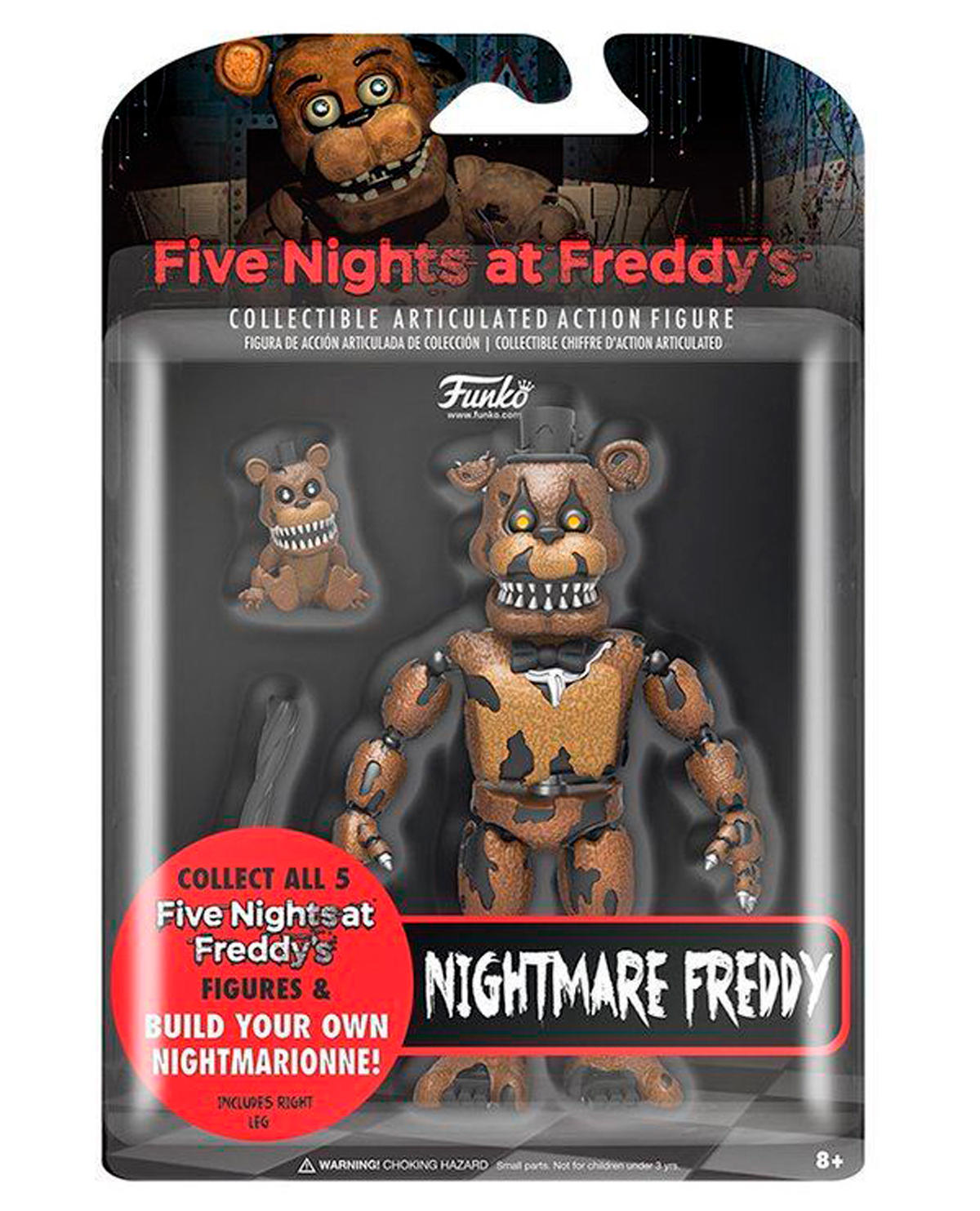 FIGURA DE ACCION FIVE NIGHTS AT FREDDY S NIGHTMARE FREDDY - Image 2