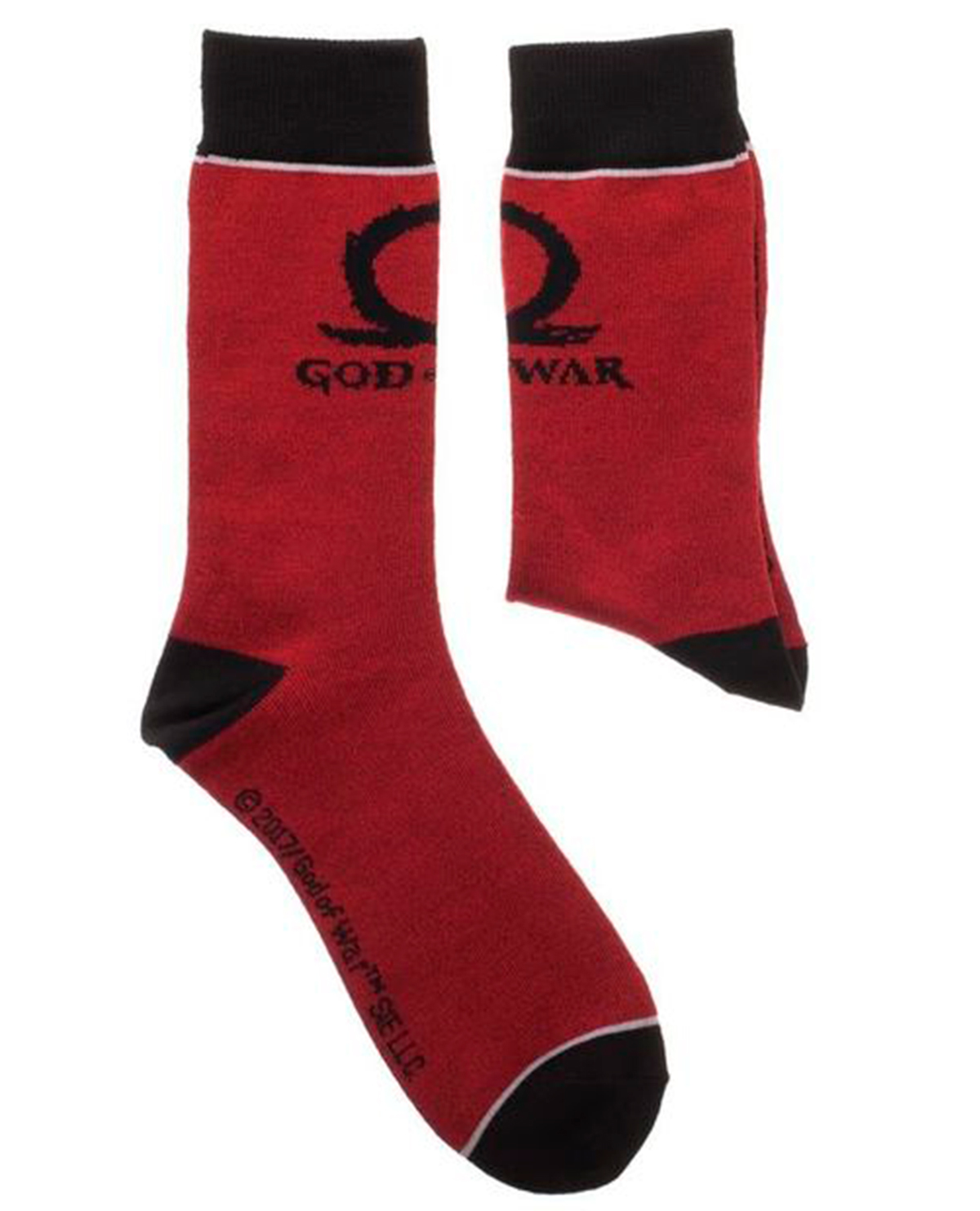 CALCETAS ROJAS GOD OF WAR LOGO