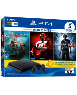CONSOLA PLAYSTATION 4 SLIM NEGRO 1TB HITS BUNDLE 3