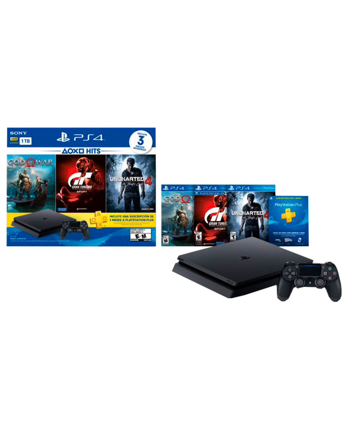 CONSOLA PLAYSTATION 4 SLIM NEGRO 1TB HITS BUNDLE 3 - Image 2