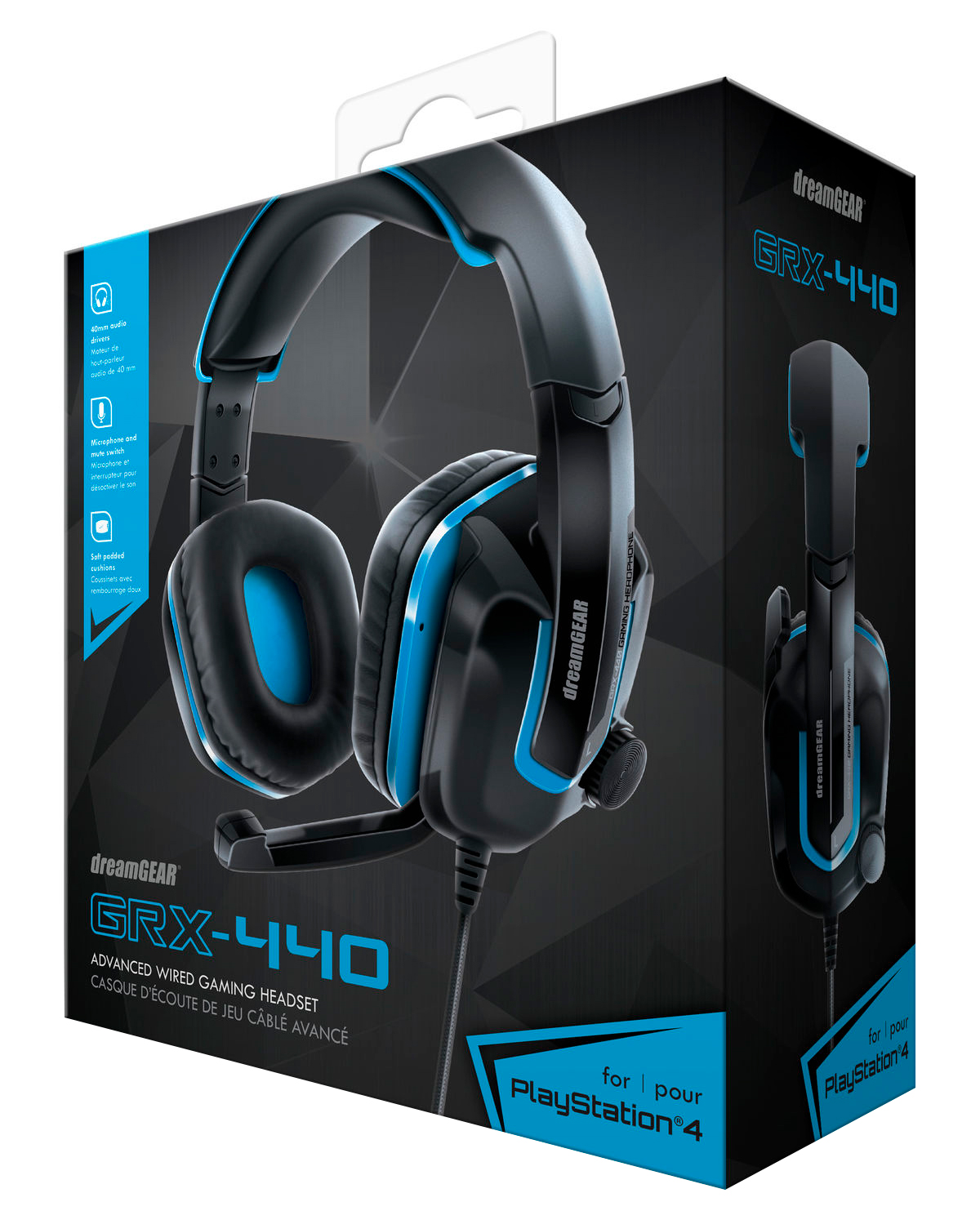 HEADSET PLAYSTATION 4 DREAMGEAR GRX 440 NEGRO Y AZUL - Image 2