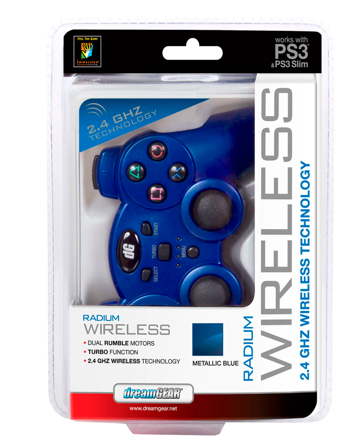 CONTROL PLAYSTATION 3 INALAMBRICO DREAMGEAR RADIUM AZUL - Image 2