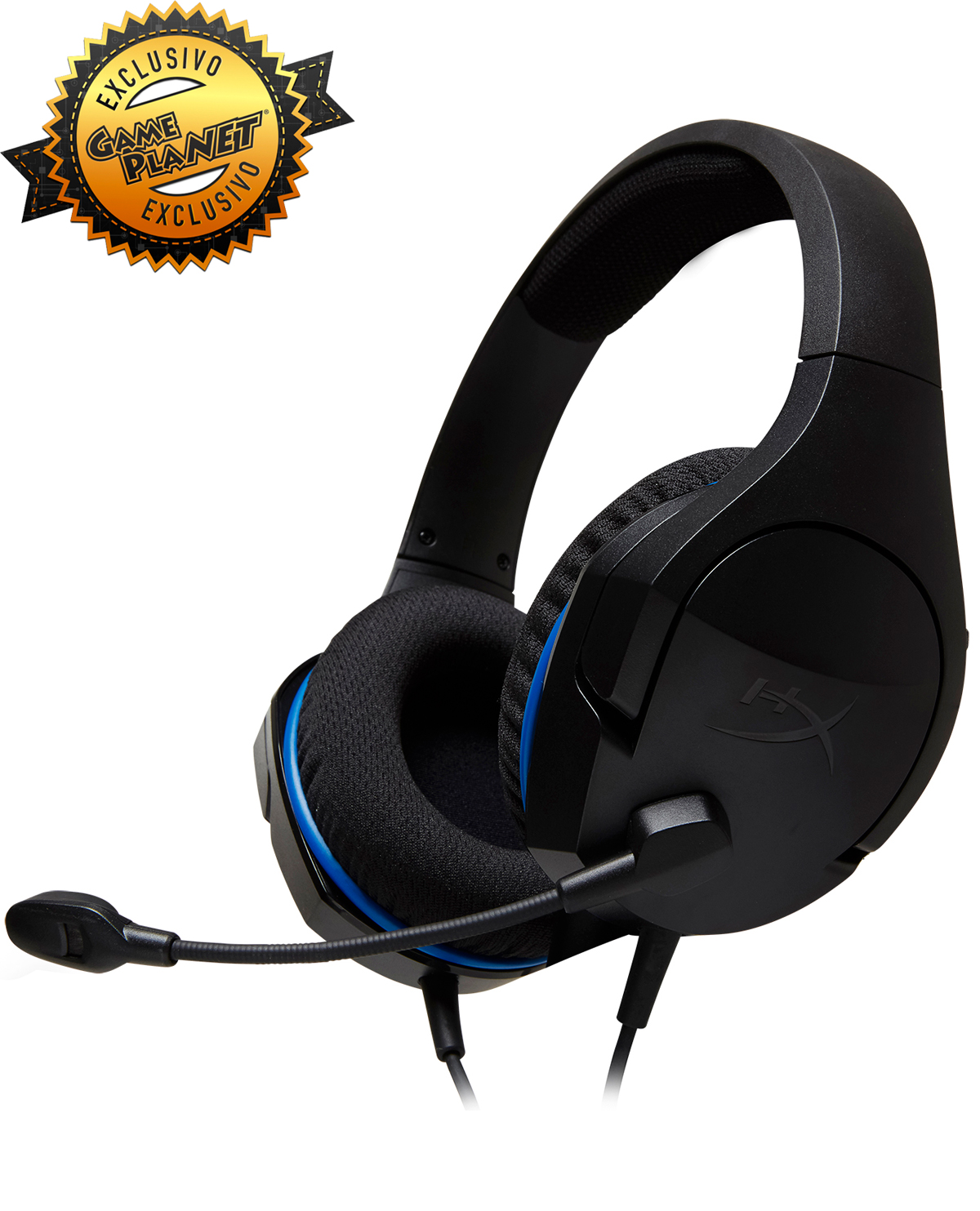 HEADSET PLAYSTATION 4 HYPERX CLOUD STINGER CORE NEGRO Y AZUL