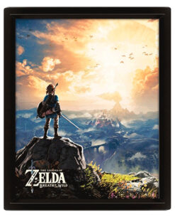 CUADRO LENTICULAR 3D THE LEGEND OF ZELDA BREATH OF THE WILD SUNSET