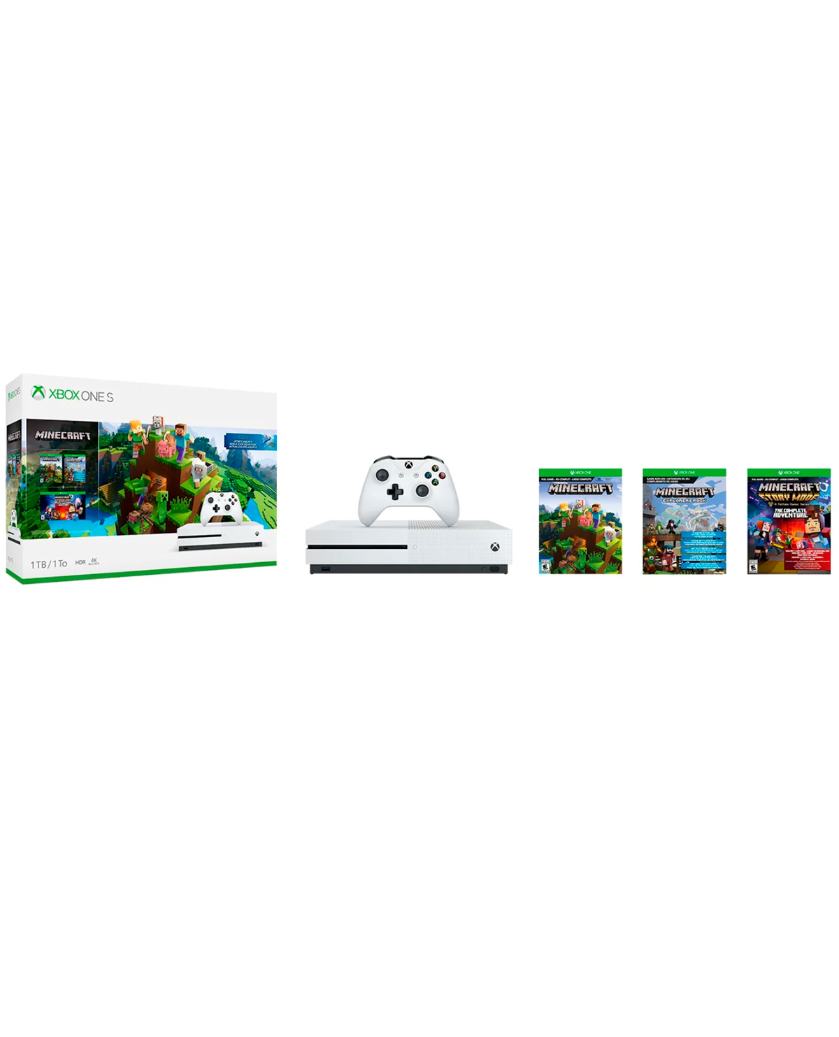 CONSOLA XBOX ONE S BLANCO 1TB CON MINECRAFT COMPLETE ADVENTURE - Image 2