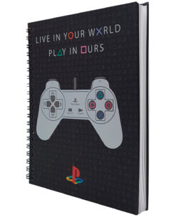 CUADERNO PROFESIONAL PLAYSTATION DUALSHOCK 1 NEGRO