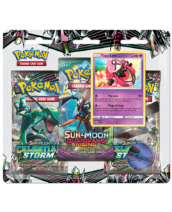 TRIPLE SOBRE POKEMON TRADING CARD GAME SUN AND MOON CELESTIAL STORM TAPU LELE