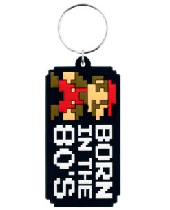 LLAVERO CON GANCHO SUPER MARIO BORN IN THE 80 S