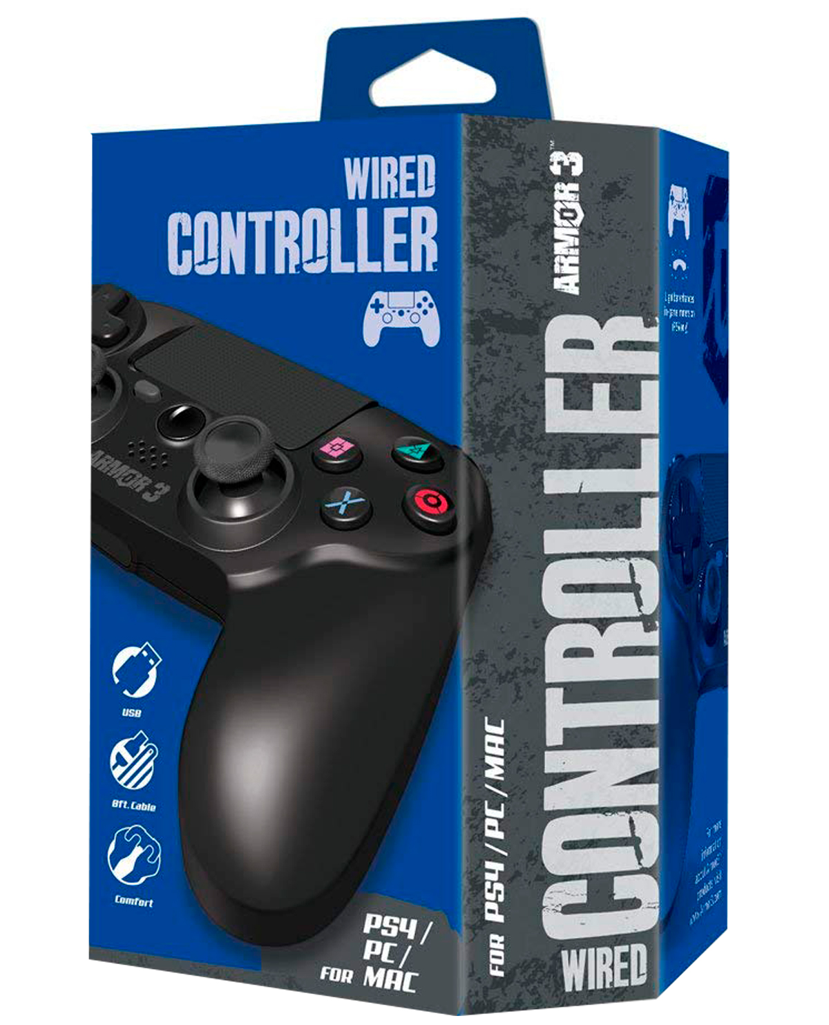 CONTROL PLAYSTATION 4 ALAMBRICO ARMOR3 NEGRO - Image 2