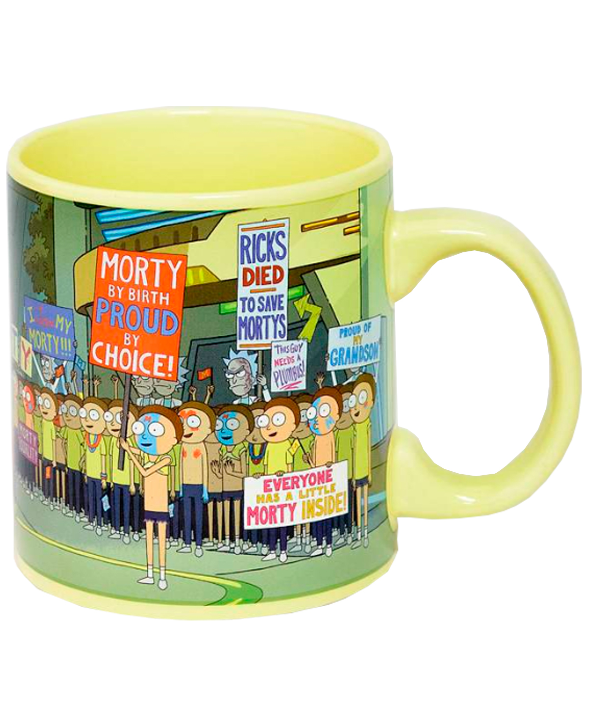 TAZA DE CERAMICA RICK AND MORTY DESFILE