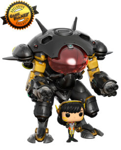 FIGURA POP OVERWATCH D.VA WITH MEKA CARBONFIBER EXCLUSIVO GAMEPLANET