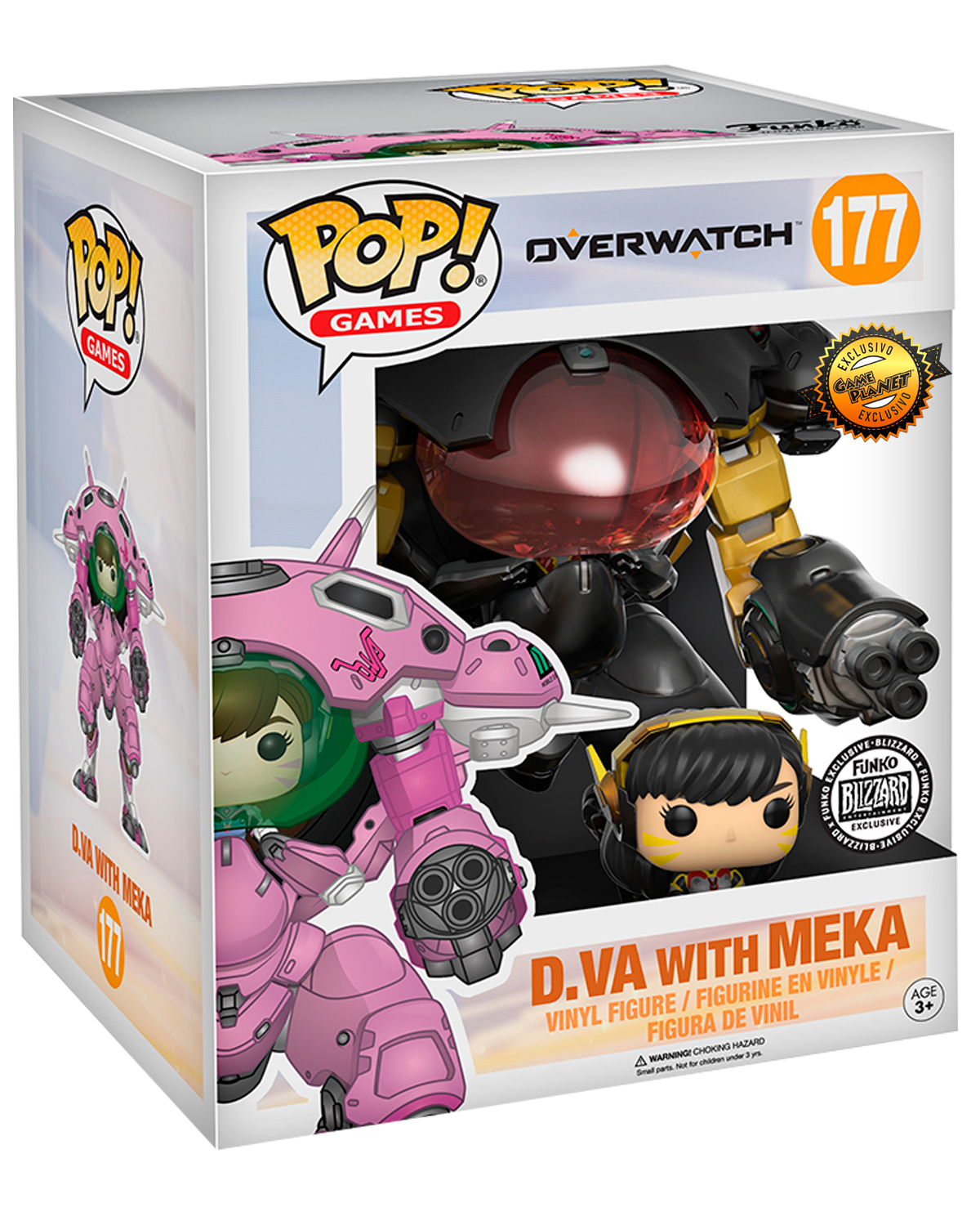 FIGURA POP OVERWATCH D.VA WITH MEKA CARBONFIBER EXCLUSIVO GAMEPLANET - Image 2