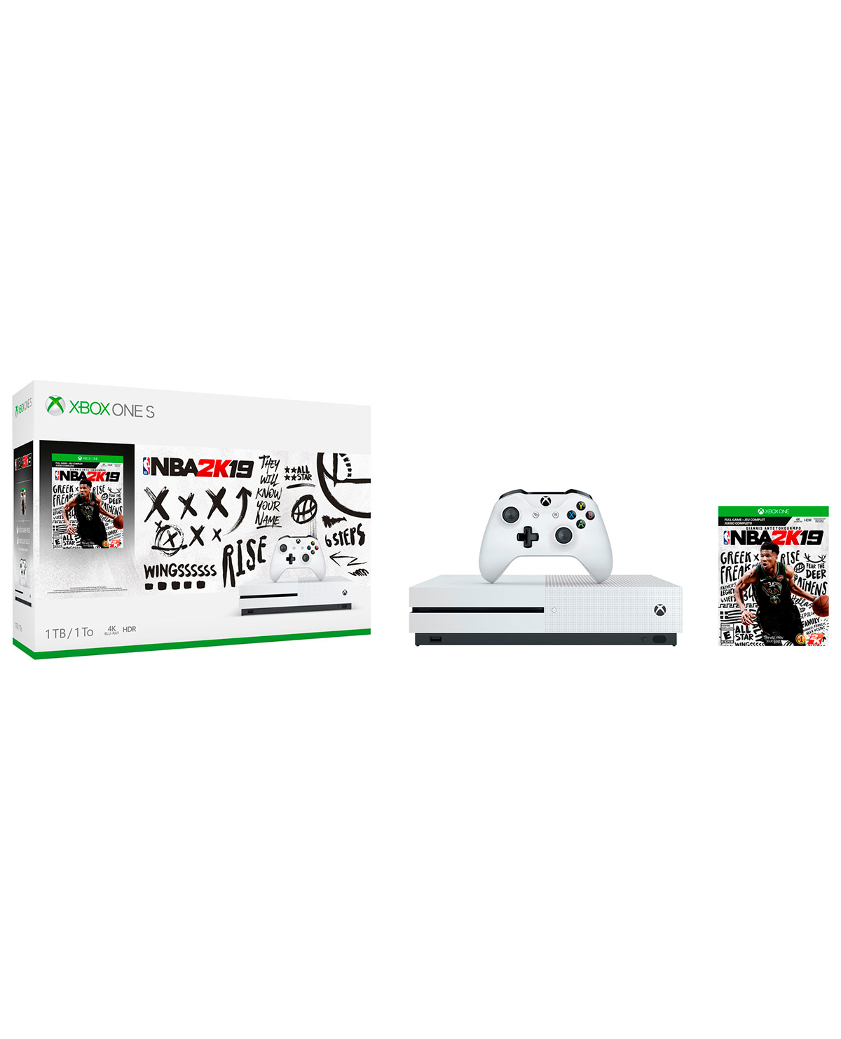 CONSOLA XBOX ONE S BLANCO 1TB CON NBA 2K19 - Image 2