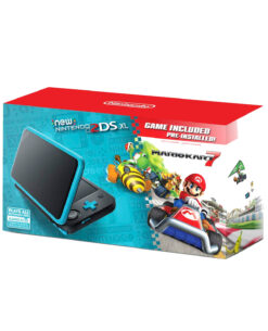CONSOLA NEW NINTENDO 2DS XL NEGRO Y TURQUESA CON MARIO KART 7