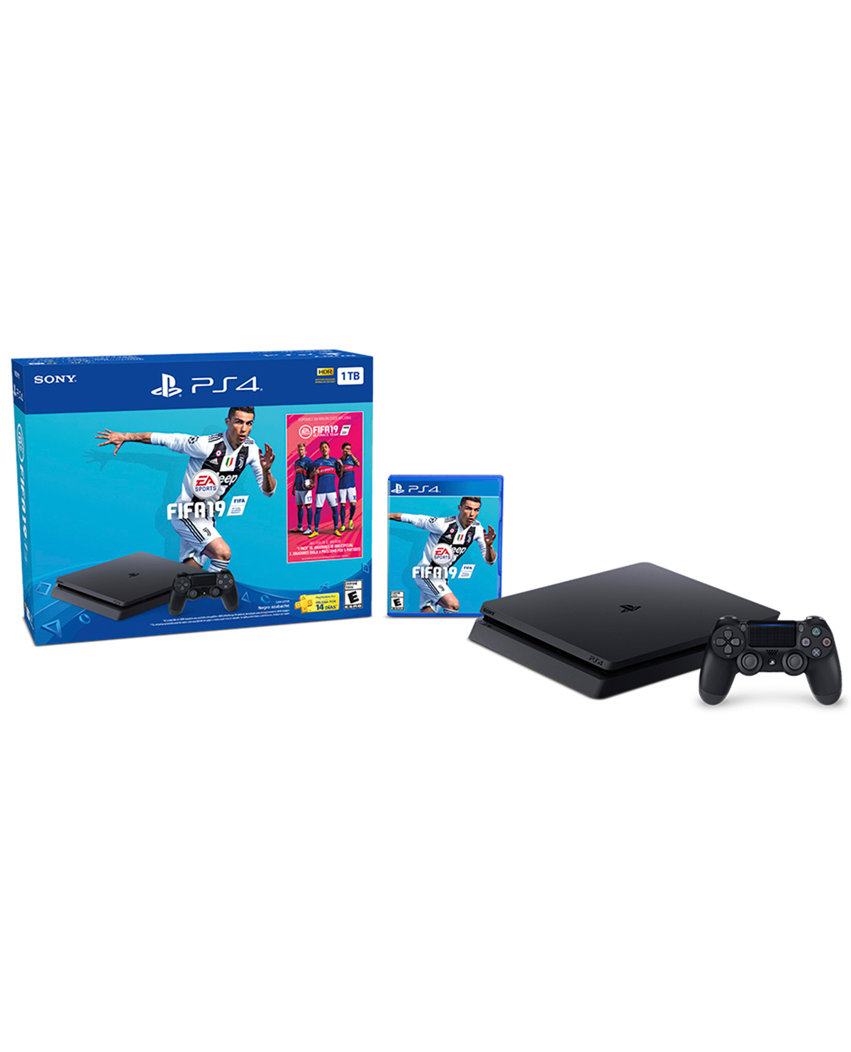 CONSOLA PLAYSTATION 4 SLIM NEGRO 1TB CON FIFA 19 - Image 2