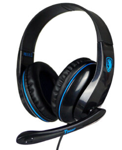 HEADSET PC SADES T POWER NEGRO Y AZUL