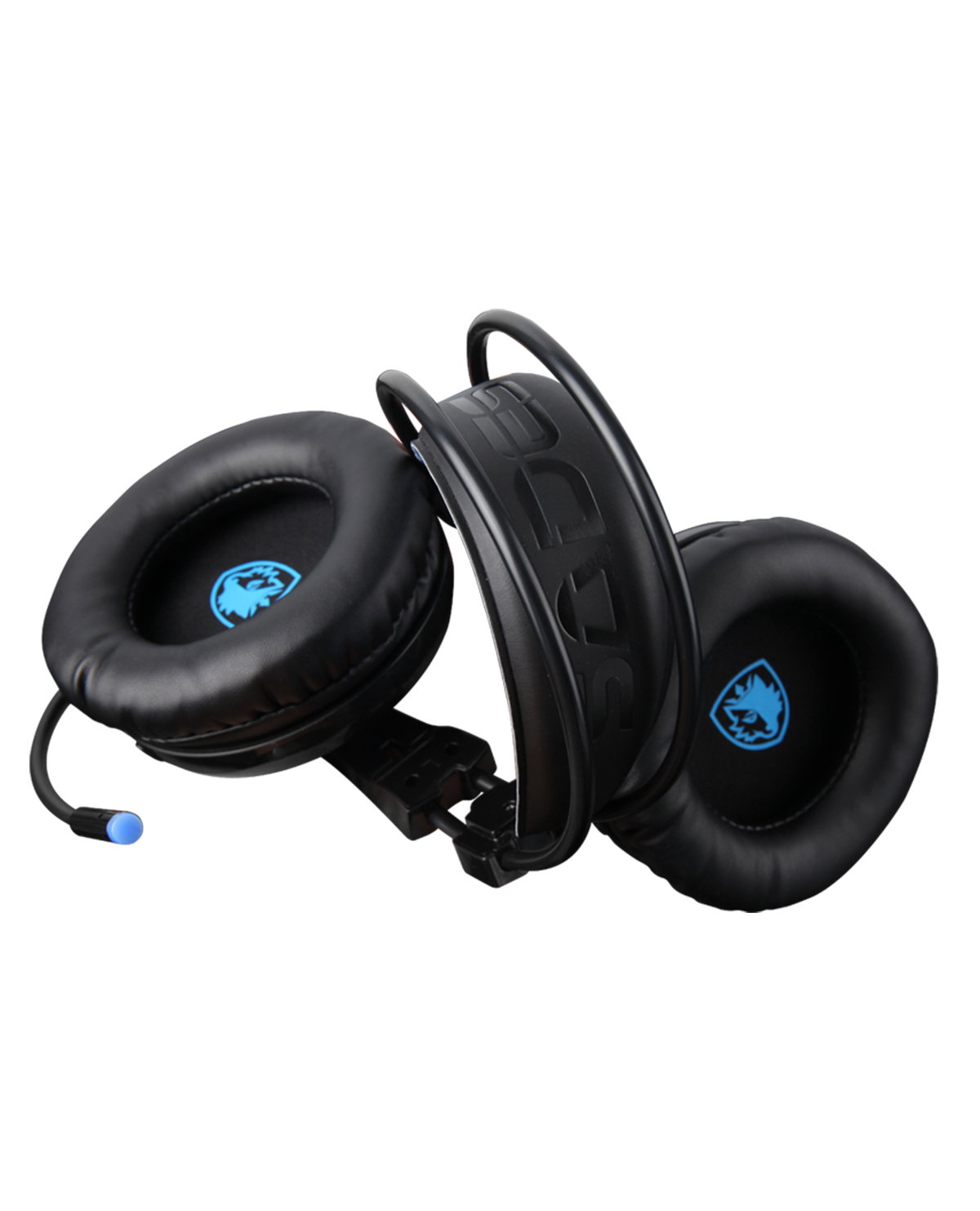 HEADSET PC SADES LOCUST PLUS NEGRO Y AZUL - Image 2