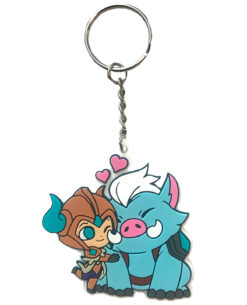 LLAVERO PLASTICO LEAGUE OF LEGENDS SEJUANI