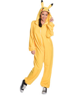 DISFRAZ DE UNA PIEZA PARA ADULTO POKEMON PIKACHU MEDIANO
