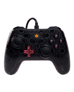 CONTROL NINTENDO SWITCH ALAMBRICO POWER A MIDNIGHT SHADOW PEACH