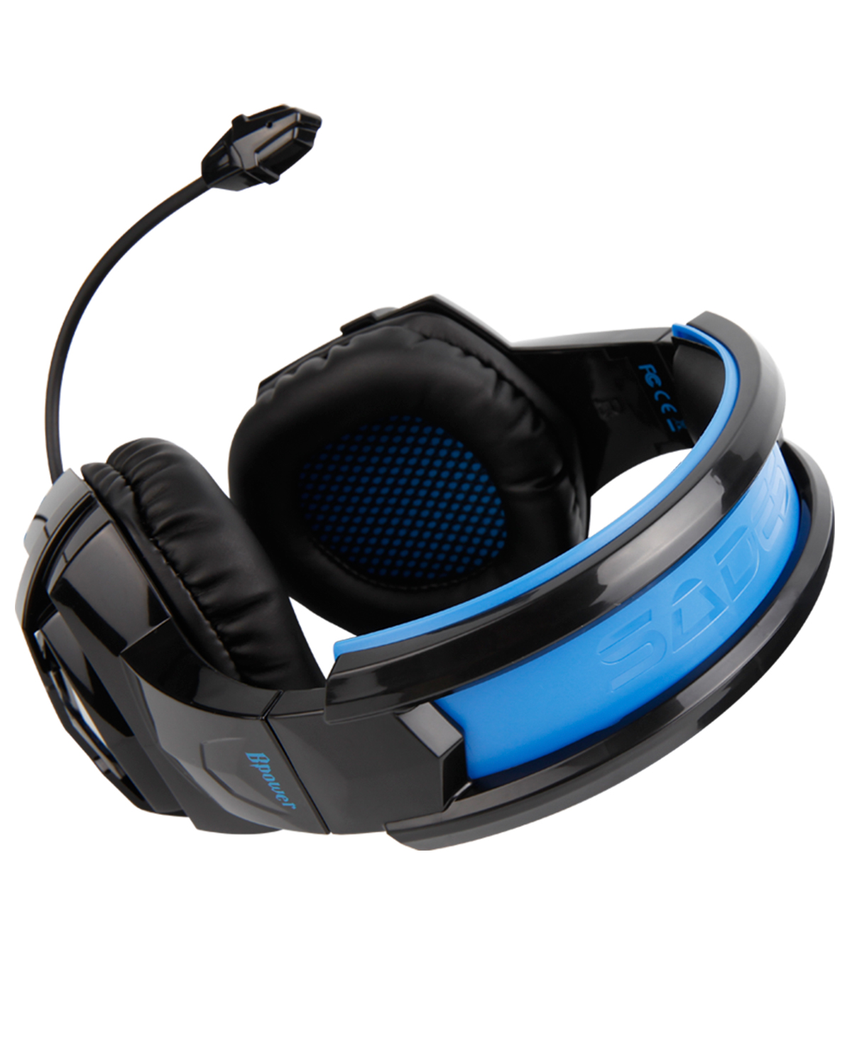 HEADSET PC SADES B POWER NEGRO Y AZUL - Image 3
