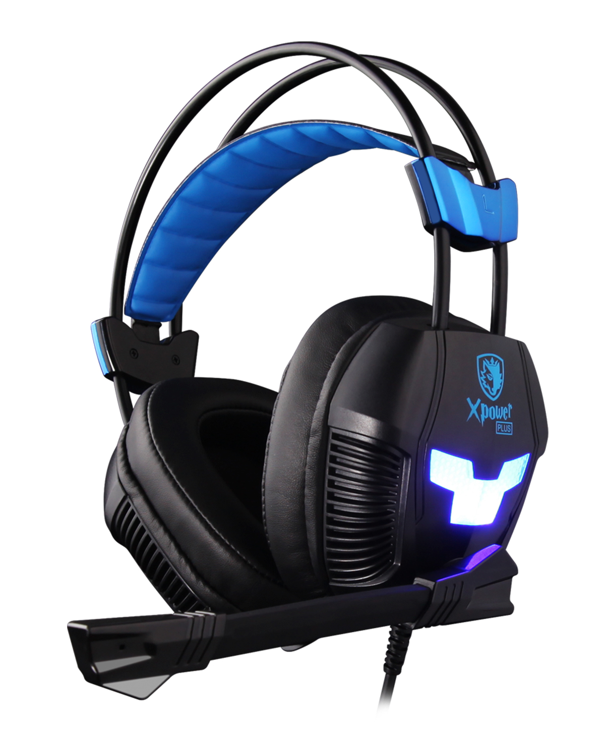 HEADSET PC SADES X POWER PLUS NEGRO Y AZUL