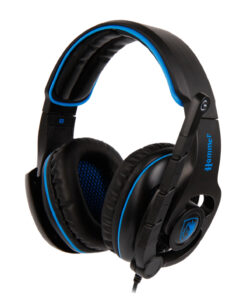 HEADSET PC SADES HAMMER NEGRO Y AZUL