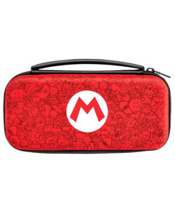 ESTUCHE RIGIDO NINTENDO SWITCH DELUXE SUPER MARIO REMIX ROJO