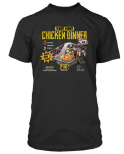 PLAYERA PUBG CHICKEN DINNER NEGRA MEDIANA