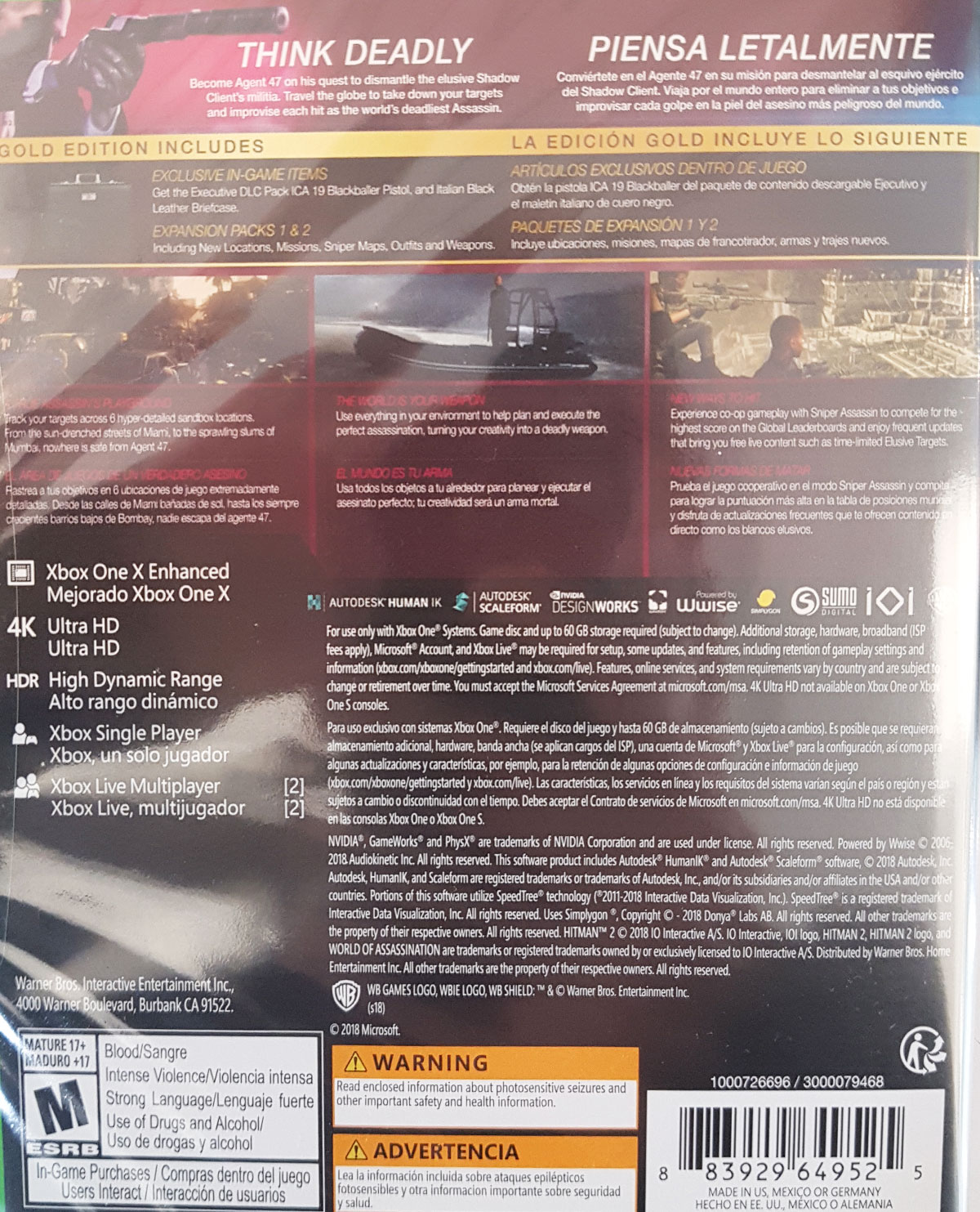 HITMAN 2 GOLD EDITION - Image 3