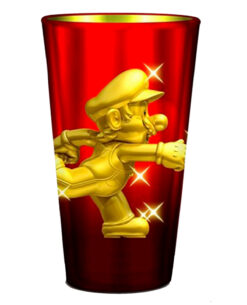 VASO METALICO SUPER MARIO STAR POWER